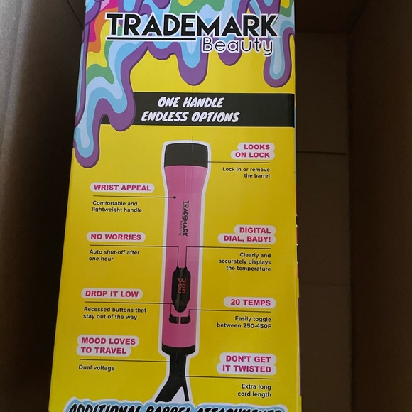 Trademark Beauty Mood Starter Kit Waver / Wand / Curler 1 Inch New in box NIB - Picture 8 of 9